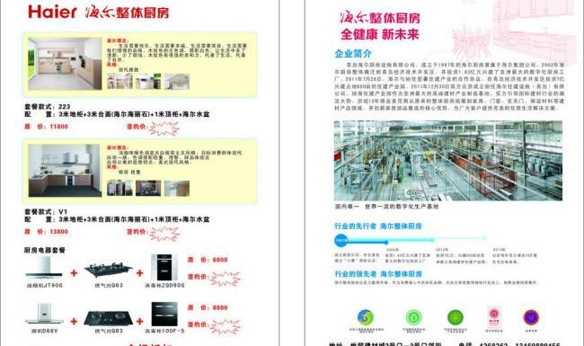 海爾整體廚房DM單圖片標識解析與創(chuàng)意設(shè)計要點